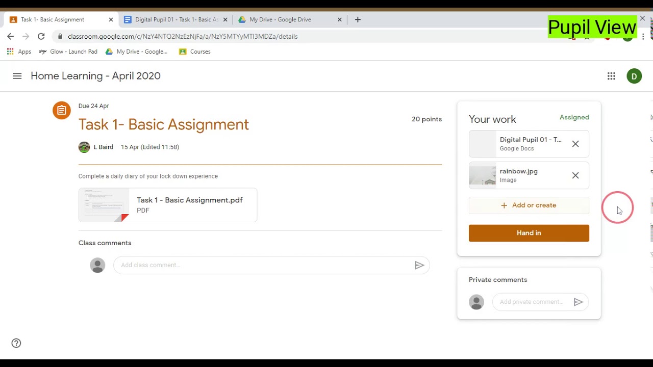 Pupil Submitting an Assignment Video Tutorial - YouTube