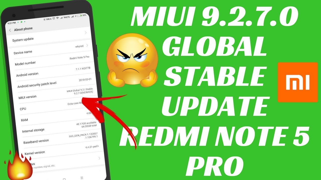 MIUI 9.2.7.0 GLOBAL STABLE UPDATE | MIUI 9 GLOBAL STABLE UPDATE | REDMI ...