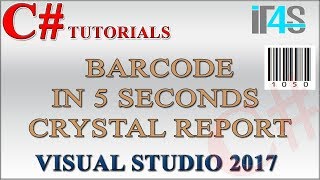 C# Tutorial in Urdu | Hindi | Generate Bar codes in 5 seconds | C# Crystal Report Bar code