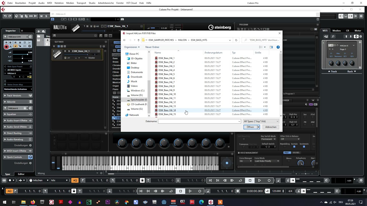 using fxb files in reveal spire