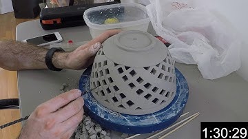 Pottery Carving Time Lapse Video
