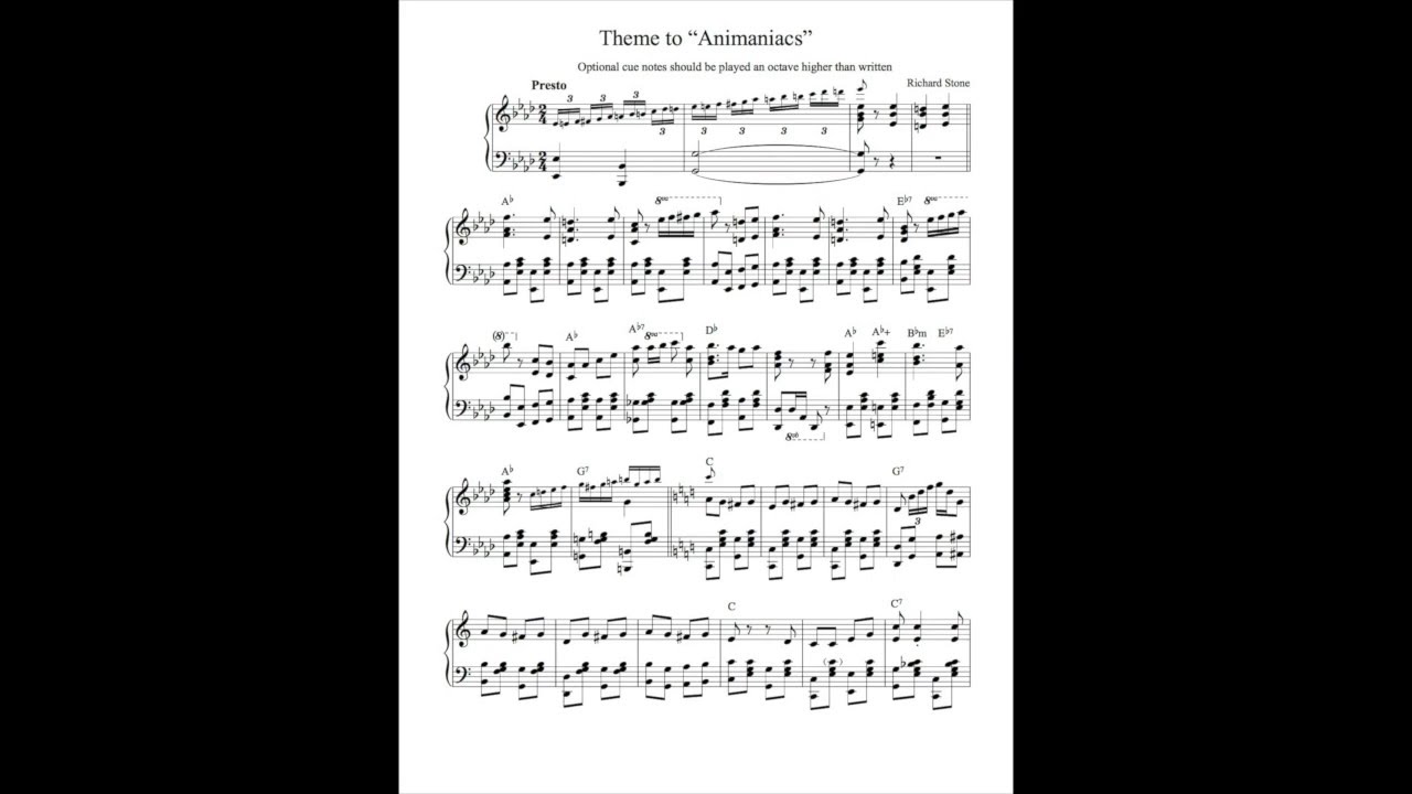 In spirit of Animaniacs being on Netflix I decided to upload a piano transc...