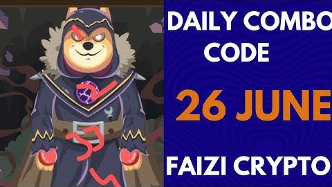 MemeFi secret Combo Code 26 June | Claim 2000000 Coins Today | MemeFi Code