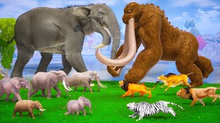 Giant Elephant vs Titanus Behemoth Fight Prehistoric Mammals VS Modern Mammals Epic Battle Animal screenshot 4