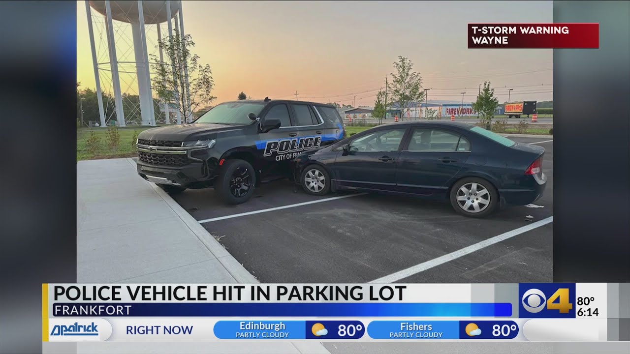 California man arrested for damaging Frankfort police car - YouTube