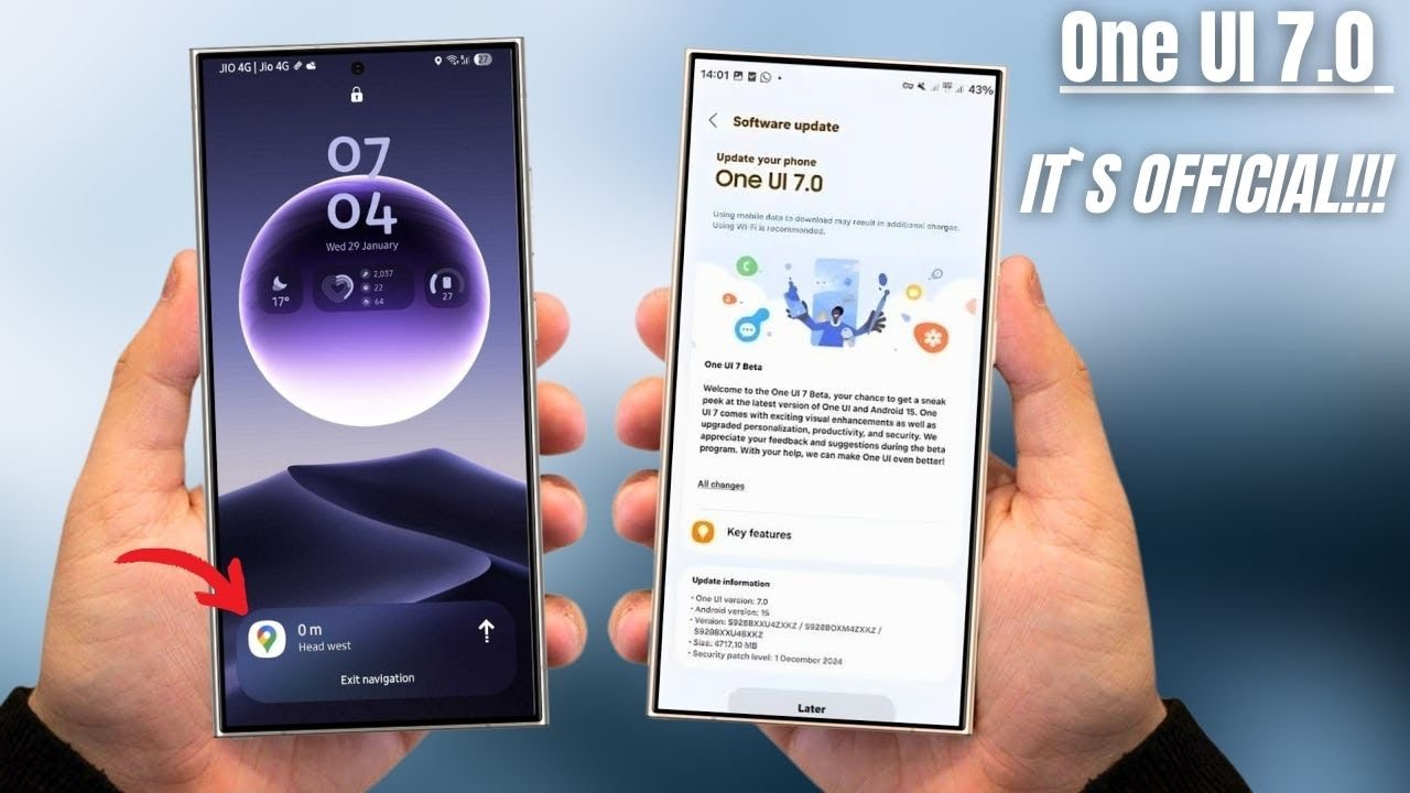 Samsung One UI 7.0 Android 15 - IT`S OFFICIAL!!! - YouTube