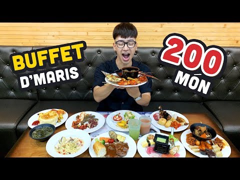 ĂN  SẠCH BUFFET HƠN 200 MÓN Ở D'MARIS HÀ NỘI