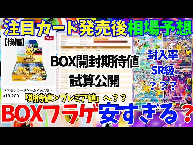 価格のねじれ】BOX開封期待値まさかの〇万…？後編、注目各カード相場
