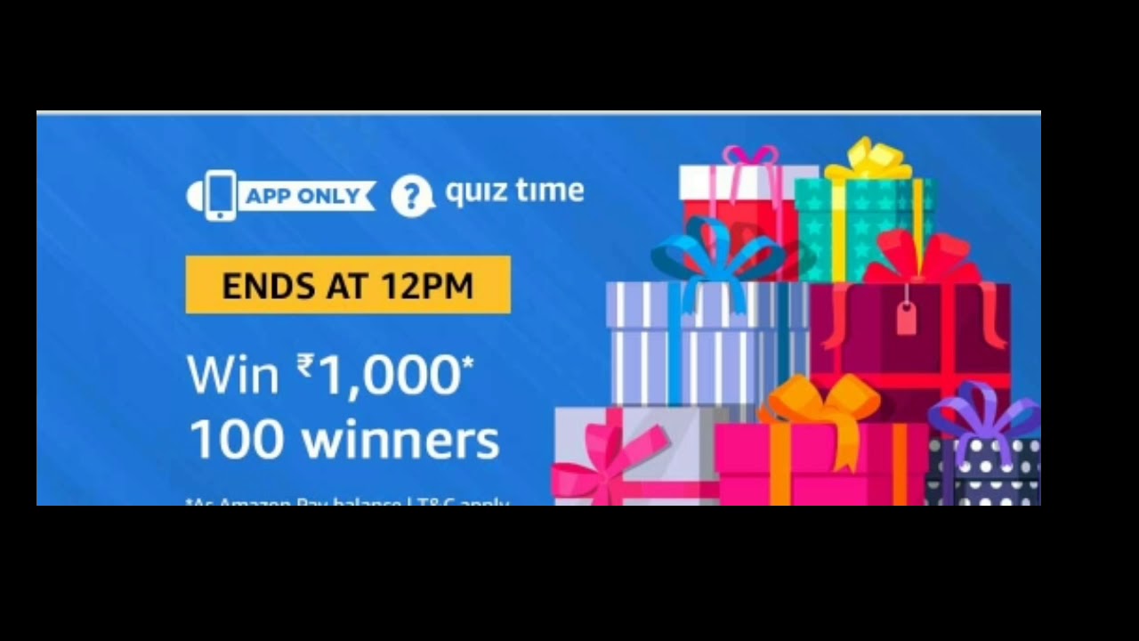Amazon quiz answer added 12 April 2019