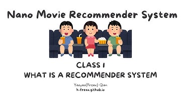 Class 1 Introduction to Recommender Systems |   🎬 Nano Movie Recommender System