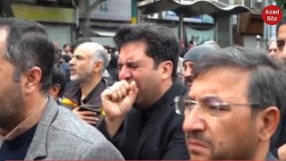 İran helikopterində ölənlərə görə Təbrizdə azərbaycanlılar mitinq edir