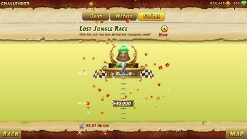 Collecting prize Temple Run 2 Lost Jungle Global Challenge Lost Jungle Race