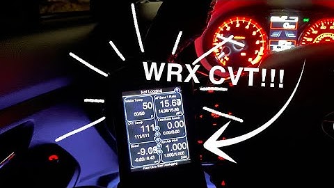 WHAT I MONITOR ON MY COBB AP FOR MY WRX CVT!!!