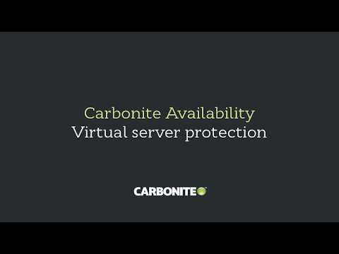 Carbonite Availability  Virtual Server Protection