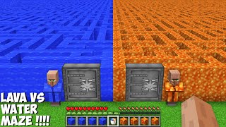 What is the BIGGEST MAZE TO CHOOSE LAVA VS WATER in Minecraft ? SUPER SECRET MAZE !