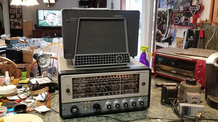 Hallicrafters SX-62A w R-42 speaker playing F.M.