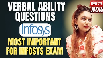 Infosys Verbal Ability Questions | Infosys Questions | Most important for exam |