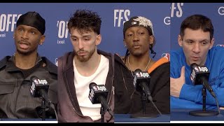 OKC Thunder Postgame Interviews Game 5 vs. Mavs: Shai Gilgeous Alexander, Chet Holmgren, More