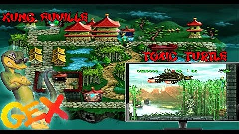 Gex: Chanel 4: Kung Fuville: Level: 4: Toxic Turtle (PSX) Gameplay