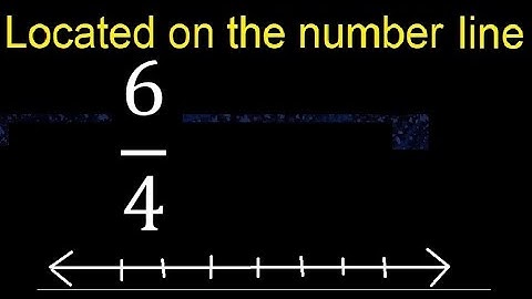 Located 6/4 on the number line , locate fractions on the number line . represented