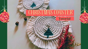 Macrame Christmas Tree Coaster | Christmas Decor 2023
