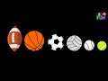 Balls | Sports Balls | Learning Videos For Babies |  LEOFUNTV