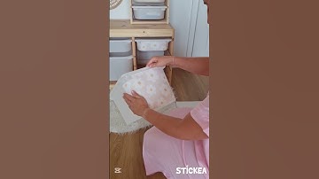 Wrapping the IKEA Trofast bin #ikea #hack by #stickea