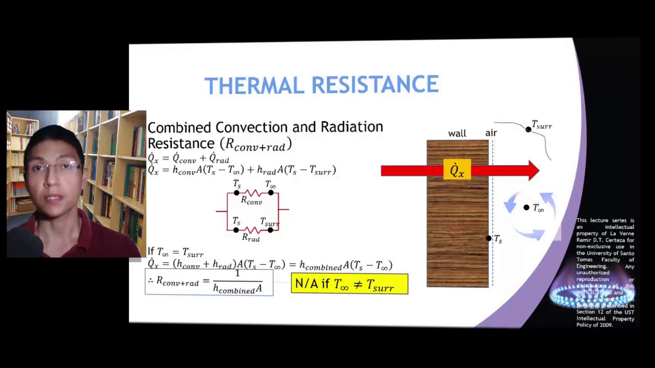 3.6 Convection and Radiation Thermal Resistance YouTube