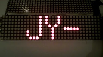 JY-MCU Lattice Clock from Dealextreme with new firmware and upgraded mcu