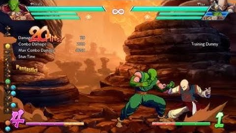 DBFZ - Piccolo midscreen combo with Tien assist