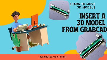 How do you import a 3D model from GrabCad to KiCad 7?