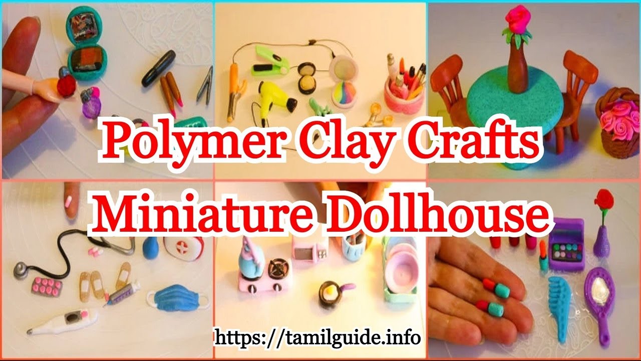 Polymer Clay Crafts Miniature Dollhouse - YouTube