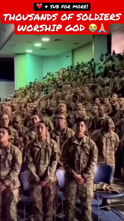 THOUSANDS of Soldiers Worship God! 🙌🏼🔥#shorts #xyzcba