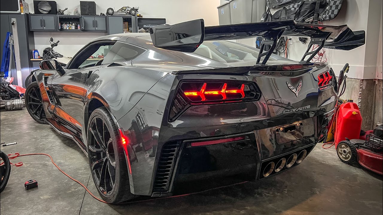 HOW TO INSTALL ZR1 ZTK CONVERSION WING SPOILER CORVETTE C7