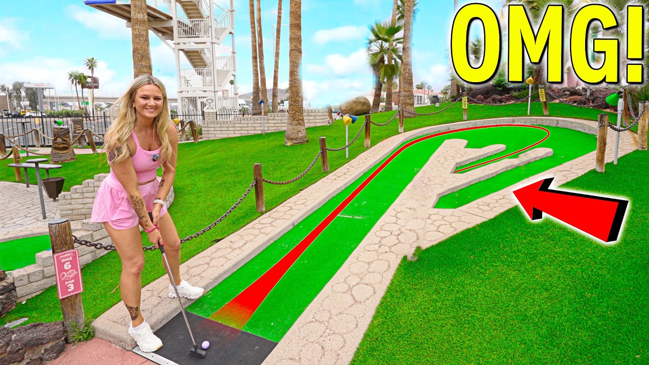 This Mini Golf Course BLEW OUR MINDS!