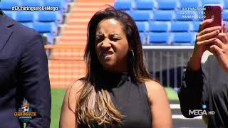 La familia de Rodrygo, emocionada en su presentación en el Bernabéu