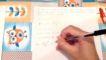 Statistics - The Poisson Distribution Formula (Example 1)