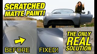 Can I Fix a HUGE SCRATCH in MATTE PAINT with DIY Methods after a Drunk Cyclist DAMAGES my SUPERCAR?