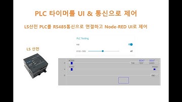 PLC Timer TON을 Node-RED UI에서 통신 제어 [두원공과대학교 AI융합과 김동일교수] 2.0.10