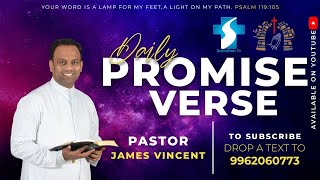 MAY - 21 ST | DAILY PROMISE VERSE | PASTOR. D JAMES VINCENT | ESTHER PRAYER HOUSE