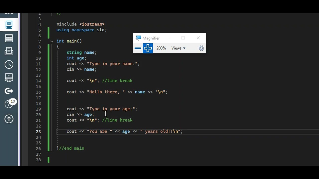 Intro Inputs in C++ - YouTube