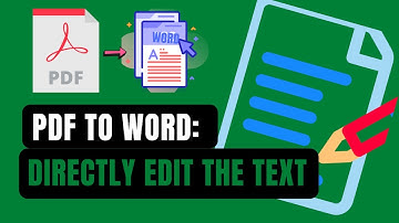 Convert PDF to word: directly edit the text in 2022