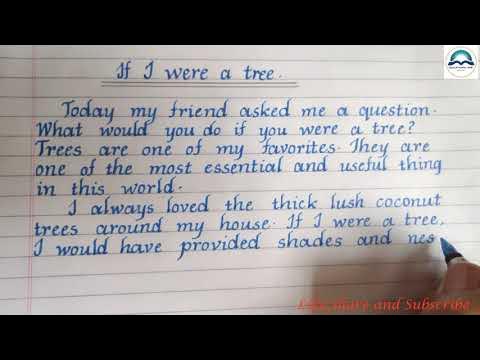 imaginative essay on if i were a tree