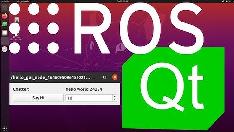 Using QT and C++ to make a GUI for your ROS application