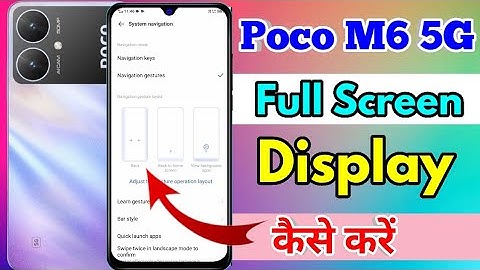 how to full screen display in poco m6 5g | poco m6 5g full screen display setting