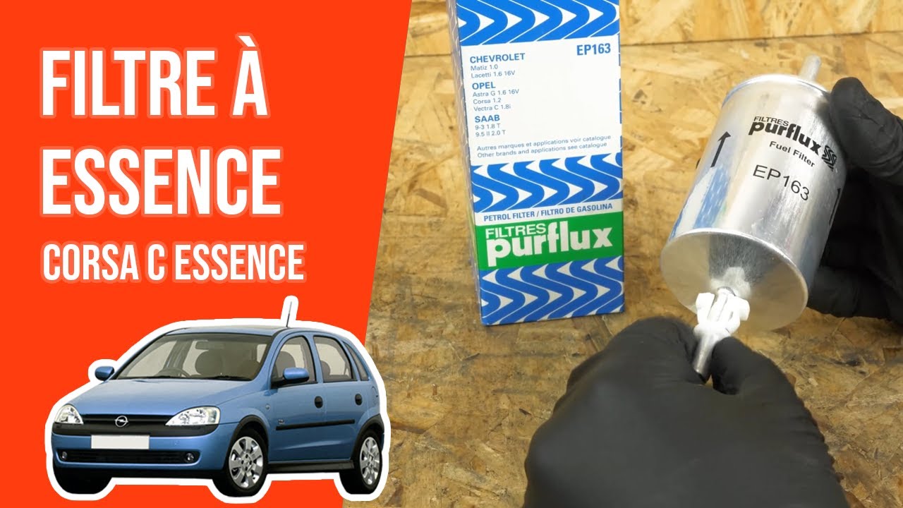 Changer le Filtre à Essence Corsa C 1.4 16V ⛽ - YouTube