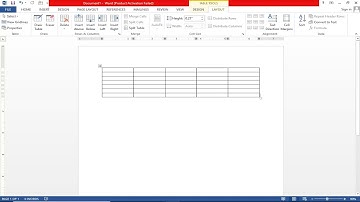 MS WORD 2013-Table Layout Tab(part-1)