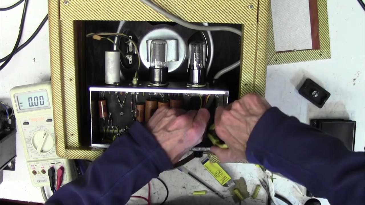How to Fix Fender Tweed Champ Leaking Caps YouTube