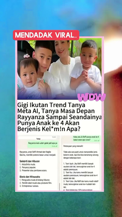 Mendadak viral Nagita Slavina ikutan trend Tanya Meta Al‼️#shorts #short #shortvideo