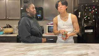 Super Gluing a Jar Lid and Asking My Boyfriend To Open It Prank